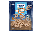 Pack of chocolate mini pretzels with salted caramel flavour, 140 g.