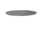 Gray oval surface on black background