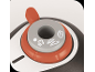 Pressure cooker control dial with steaming, vegetables, and power icons.