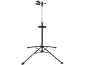 Bicycle repair stand with adjustable clamp and tool tray.