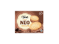 Chocolate ice cream sandwiches with biscuits, 4-pack.