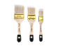 A set of three wooden paint brushes with sizes 60mm, 50mm, and 30mm.