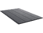 Dark grey wall cladding with a wood grain pattern