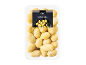 A clear plastic tray of gnocchi with a label indicating 'Summer Truffle Flavour' and 500g.