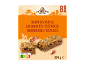 Packaging of muesli bars with roasted peanuts, with Nutri-Score A and 200 g weight.