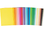 Stack of multicolored craft paper