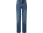 Men's blue straight-leg jeans.