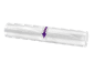 Clear vacuum bag roll with a purple arrow in the center