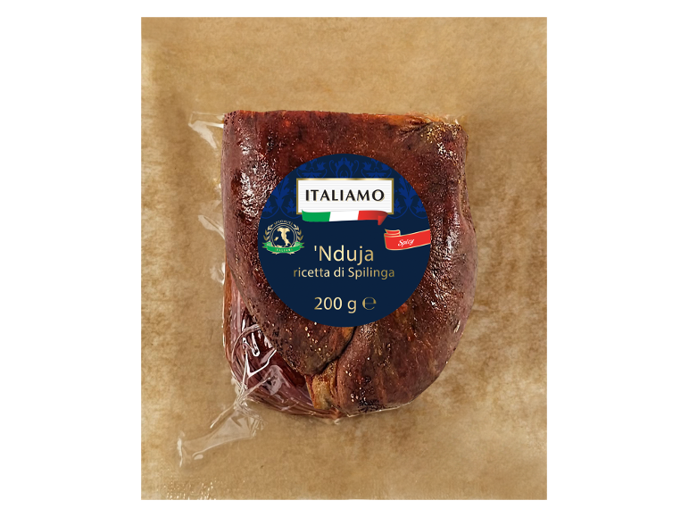 Spicy Nduja, a recipe from Spilinga, vacuum-packed, 200 g