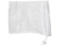 White mesh laundry bag with drawstring