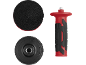 Polishing kit with a handle and two polishing pads.