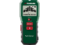 Green multi-sensor with a display showing stud, metal, deep, and AC detection.