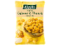 Roasted cashews and peanuts with honey and salt in a bag.