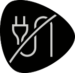 Prohibition sign for plug and cable