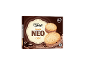 Chocolate ice cream sandwich box with 4 pieces, 176g/280ml.