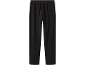 Black fleece jogging bottoms with an elasticated waist.