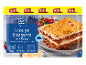 XXL Lasagne Bolognese with minced pork, béchamel sauce & grated cheese, 1.15 kg.
