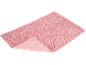 Pink bath mat with non-slip backing