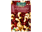 Bag of cashew-cranberry mix with Nutri-Score label and 200 g weight.