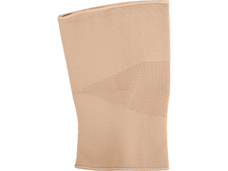 Beige knitted compression knee support