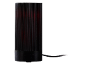 Black aroma diffuser with red lighting and control buttons.