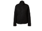 Black women's fleece jacket with a full zip and stand-up collar.
