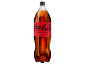 Bottle of carbonated cola-flavored drink with a red label featuring the text 'ZERO ZUCKER'.
