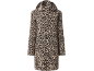 Women's leopard print coat with a hood