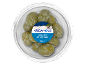 Green olives pitted with cheese, marinated with lemon, 150 g.
