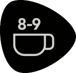 Label: 8-9 cups of coffee.