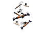 Halloween-themed candies with spooky silhouettes and smoke effects.