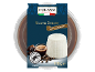 Ricotta dessert with coffee and dark chocolate, featuring the Rainforest Alliance seal.