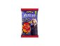 Halloween-themed crisp packet, featuring 'WEDNESDAY BAT SNACKS' text and a girl.