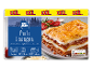 XXL pork lasagna with béchamel sauce and Emmental cheese, 1.15kg, 3 servings.