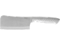 Stainless steel butcher knife with ergonomic handle