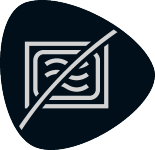 Icon of a crossed-out microwave oven, indicating not to microwave.