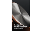 Copper-colored frying pan with brushed metal bottom, suitable for all hob types including induction.