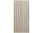 Beige rug with vertical white stripes.