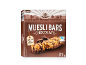 Box of chocolate muesli bars, 8 bars, 200g, with 24% milk chocolate.