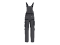Dark grey work dungarees with black accents and reflective details.