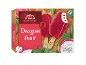 Dragon fruit ice lollies in a box, with a Rainforest Alliance cocoa seal.