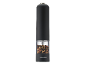 Electric pepper grinder with a transparent chamber filled with colorful peppercorns.