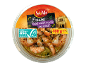 Peeled, cooked prawns in garlic and herb oil, 100 g, with ASC certification.