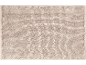 Beige bath mat with looped texture.