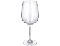 Empty wine glass on black background
