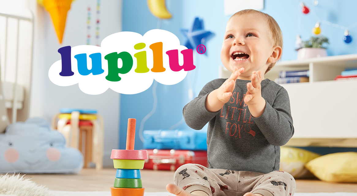 Lupilu baby products: clothing and toys.
