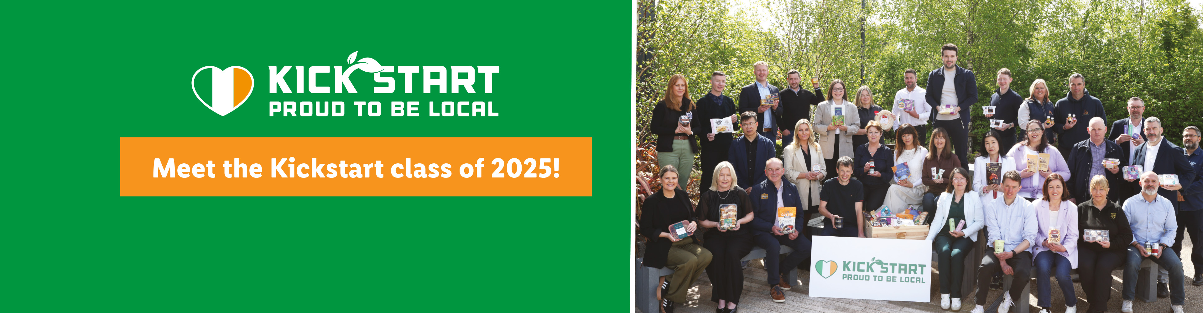 Kickstart's 2025 class photo; Proud to be Local.